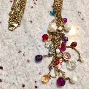 Gold statement necklace